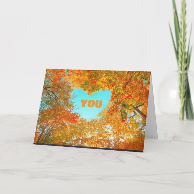 MEST "TAANKFUL FÖR DIG"-THANKSGIVING KORT (Framsida)