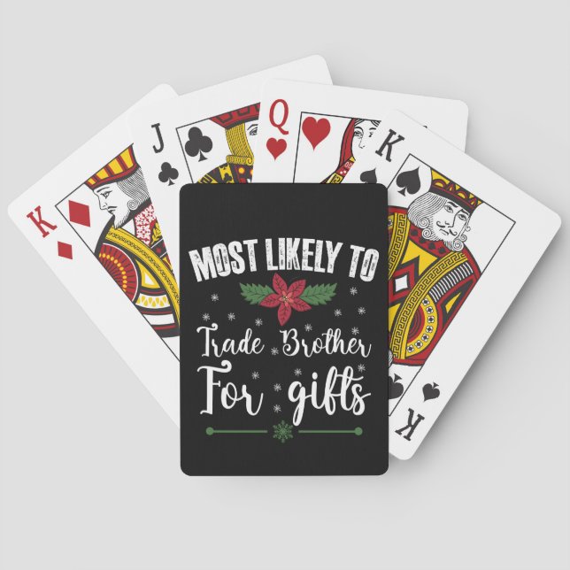 Mest trolig att bli handelsmäklare för julklappar casinokort (Baksidan)