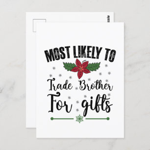 Mest trolig att bli handelsmäklare för julklappar vykort