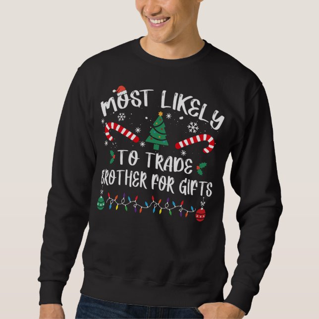 Mest trolig att bli handelspartner för julklapp P Lång Ärmad Tröja (Framsida)