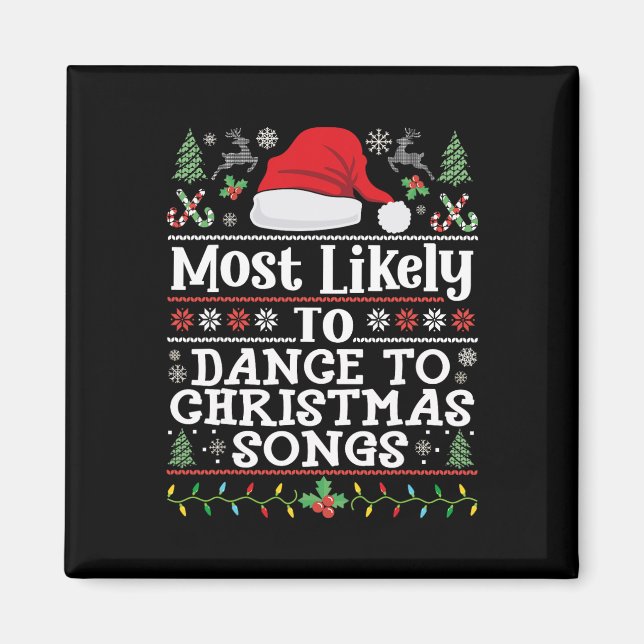 Mest trolig att dansa till jul Sång - Christma Magnet (Framsidan)