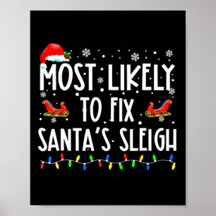 Mest trolig att fixa julklappen i jultomten poster