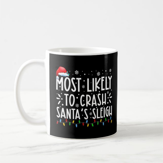 Mest trolig att krascha jultomtens sleigh-familjen kaffemugg (Vänster)