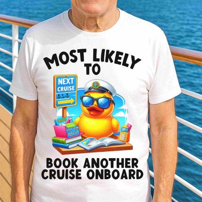 Mest trolig för Bok ännu en kryssningsfartyg ombor T Shirt (Skapare uppladdad)