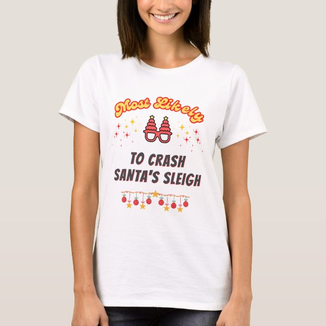 Mest trolig för juldagen t shirt (Framsida)
