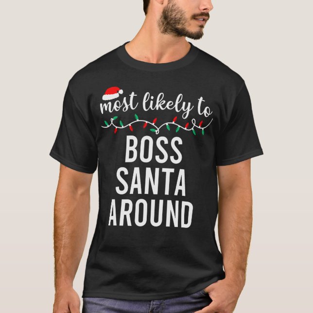 Mest trolig för Julskirtsmatchande familj T Shirt (Framsida)