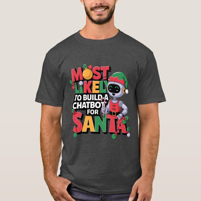 🤖 mest troliga att Bygga en chatbot till Santa Fu T Shirt (Framsida)