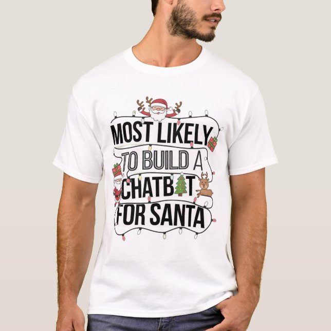 🤖 mest troliga att Bygga en chatbot till Santa Fu T Shirt (Framsida)