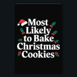 Mest troliga att göra julkakor till familj fototryck<br><div class="desc">Mest troliga att göra julkakor till familj</div>
