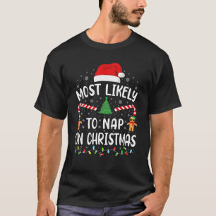 Mest troliga att klappa på jultorg-familjens skämt t shirt