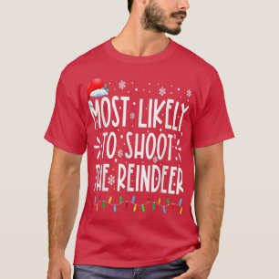 Mest troliga att skjuta upp renfamiljens jul t shirt