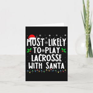 Mest troliga att spela lacrosse med julfamiljen Ch Kort