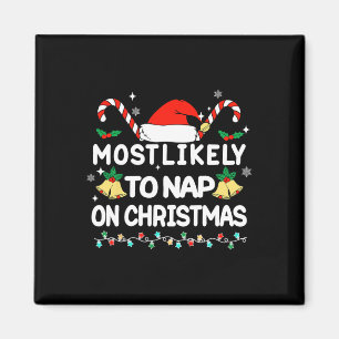 Mest troliga för julmatchande familjen Pajamas F Magnet