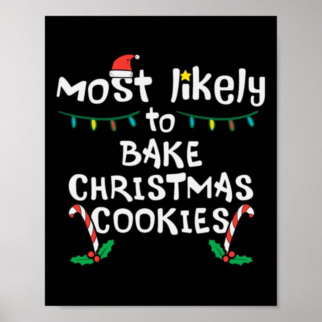 Mest troligt är att Bake-julfamiljen Cookie Julaft Poster (Framsidan)