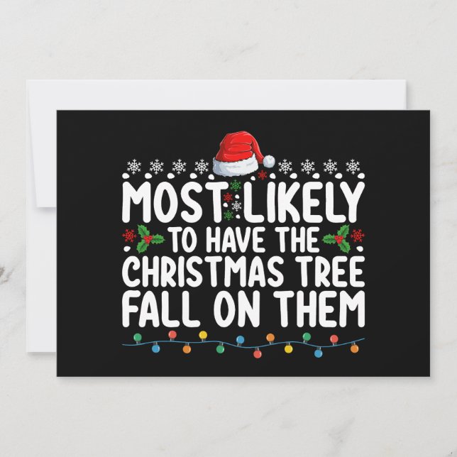 Mest troligt är att Julgran kommer att falla på de Inbjudningar (Framsida)