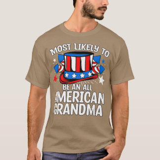 Mest troligt är en amerikansk mormor 4:e av J T Shirt