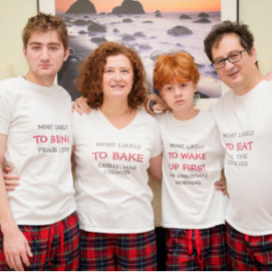 Mest troligt att baka kakor i julfamiljen party t shirt