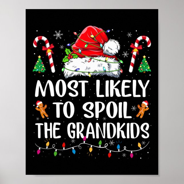 Mest troligt att Barnbarn Roligt Jul G Poster (Framsidan)