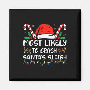 Mest troligt att Crash Santa's Sleigh Matching Fam Magnet