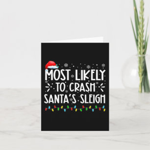 Mest troligt att Crash Santa's Sleigh Roligt Julaf Kort