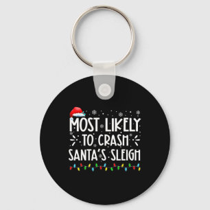 Mest troligt att Crash Santa's Sleigh Roligt Julaf Nyckelring
