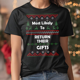 Mest troligt att de kommer att lämna tillbaka sina t shirt