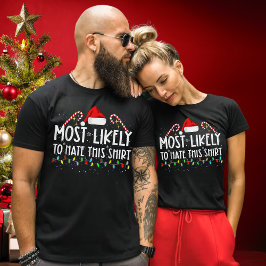 Mest troligt att den här Shirt Julafton Pajamas-fa T Shirt