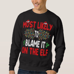Mest troligt att den kommer att drabba Elf Santa F Lång Ärmad Tröja