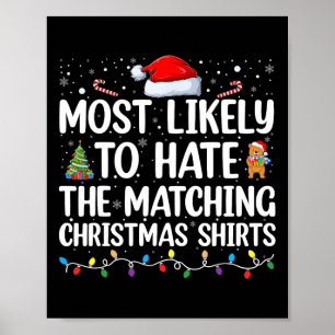 Mest troligt att den matchande julfamiljen kommer poster