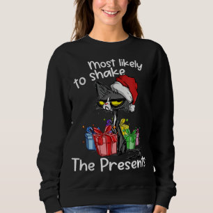 Mest troligt att den Presenter finne katten Julaft T Shirt