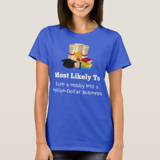 Mest troligt att det är en miljonär lustig Student T Shirt