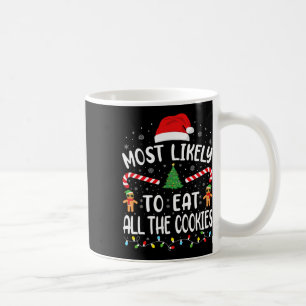 Mest troligt att du äter alla cookies-medalj kaffemugg