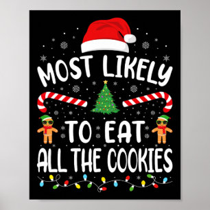 Mest troligt att du äter alla cookies-medalj poster