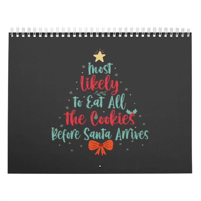 Mest troligt att du äter alla kakor före tomten kalender (Omslag)