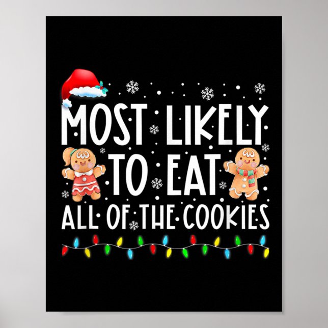 Mest troligt att du äter hela julberget poster (Framsidan)