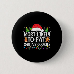 Mest troligt att du äter julfamiljen Santas Cookie Knapp