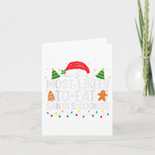 Mest troligt att du äter julfamiljen Santas Cookie Kort