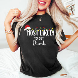 Mest troligt att du blir full/julfamilj t shirt