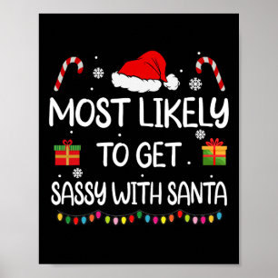 Mest troligt att du blir glad med jultomtens Rolig Poster