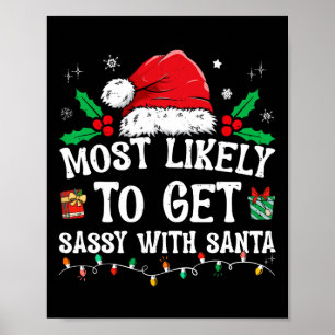 Mest troligt att du blir glad med jultomtens Rolig Poster