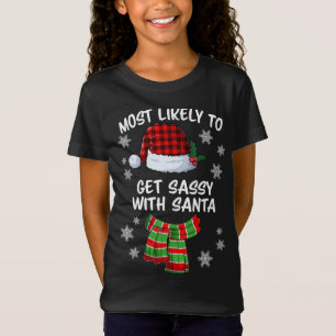 Mest troligt att du blir sur med Santa Funny Chris T Shirt