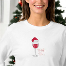 Mest troligt att du dricker hela den roliga julen t shirt