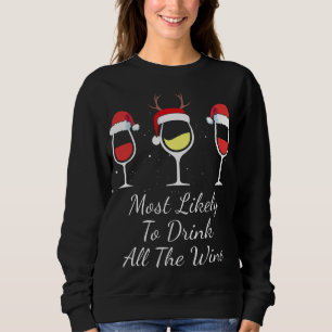 Mest troligt att du dricker hela Vin julen vin l T Shirt