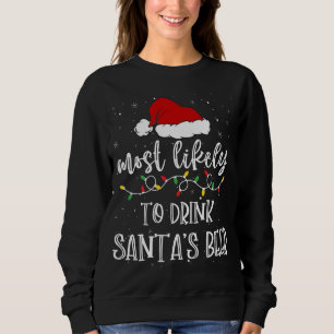 Mest troligt att du dricker jultomtens Beer Santa T Shirt