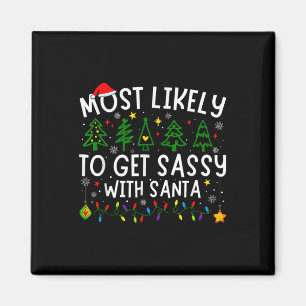 Mest troligt att du kan bli glad med jultomten. magnet