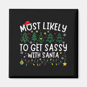 Mest troligt att du kan bli glad med jultomten. magnet