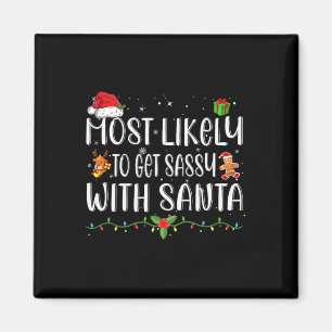 Mest troligt att du kan bli glad med jultomten. magnet