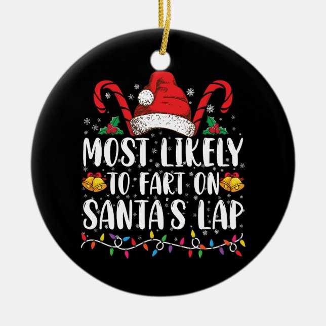 Mest troligt att du kan börja matcha tomtens famil julgransprydnad keramik (Framsidan)