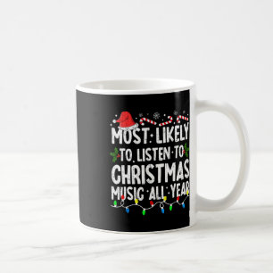 Mest troligt att du kan få uppleva julmusikfamilje kaffemugg