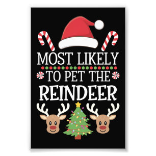 Mest troligt att du kan hålla på Reindeer Squad Fa Fototryck